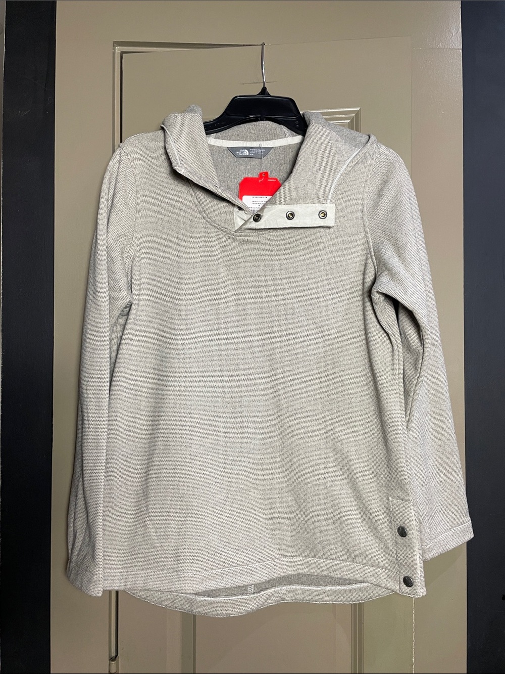 The North Face Heather Gray Hooded Jacket
